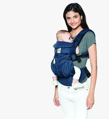 エルゴベビー (Ergobaby) 抱っこひも メッシュ おんぶ 前向き抱き ミッドナイトブルー (4)