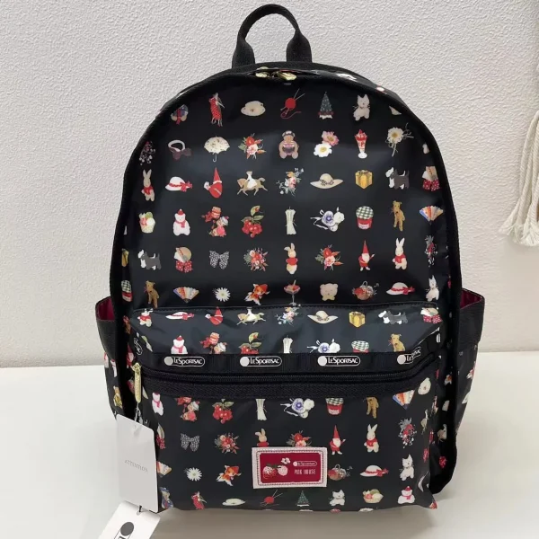 LeSportsac レスポートサック 限定商品 ピンクハウス リュック ブラック (1)